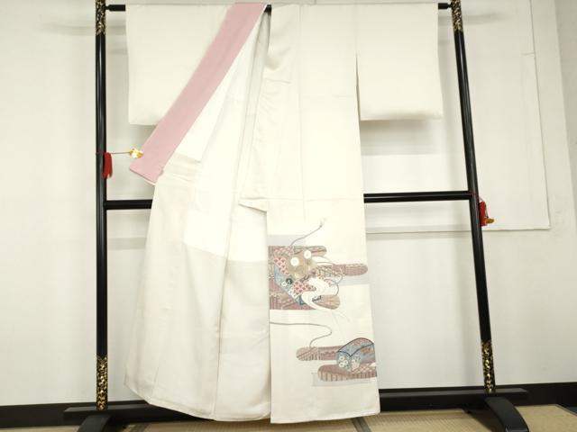 平和屋着物●染色作家　おだに武士　色留袖　手描き　翁　ますいわ屋扱い　正絹　逸品　AABG3607cs
