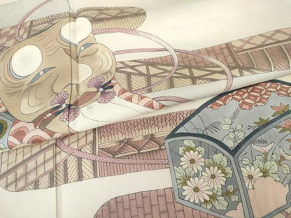 平和屋着物●染色作家　おだに武士　色留袖　手描き　翁　ますいわ屋扱い　正絹　逸品　AABG3607cs