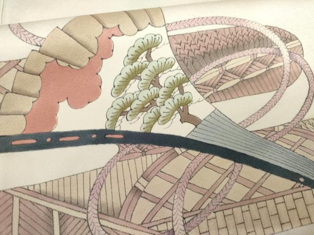 平和屋着物●染色作家　おだに武士　色留袖　手描き　翁　ますいわ屋扱い　正絹　逸品　AABG3607cs