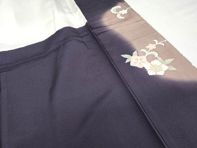 平和屋着物●色留訪問着　友禅　正倉院花唐草文　暈し染め　金彩　正絹　逸品　AABG3608cs