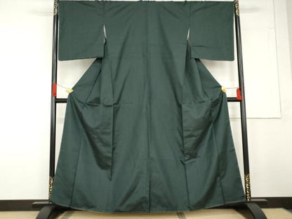 平和屋着物●上質な紬　縞　正絹　逸品　未使用　AABG3611cs