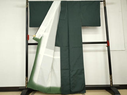 平和屋着物●上質な紬　縞　正絹　逸品　未使用　AABG3611cs
