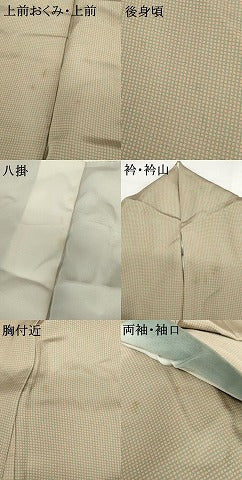 平和屋着物●江戸小紋　角通し　正絹　逸品　AABG3615cs