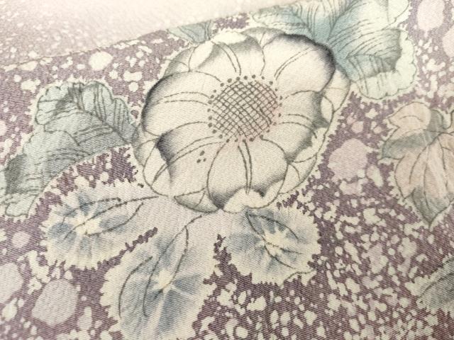 平和屋着物●本草木染作家　瑞鳳　訪問着　辻が花　絞り　暈し染め　正絹　逸品　AABG3617cs
