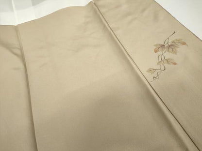 平和屋着物●訪問着　手描き　蔦の葉文　暈し染め　金銀彩　正絹　逸品　AABG3618cs