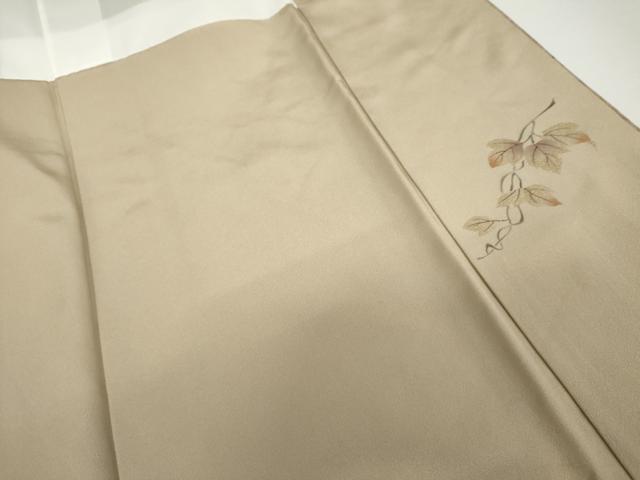 平和屋着物●訪問着　手描き　蔦の葉文　暈し染め　金銀彩　正絹　逸品　AABG3618cs
