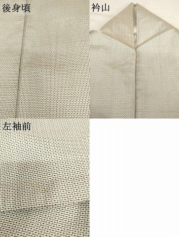 平和屋着物●本場大島紬　白大島　100亀甲　総詰め　正絹　逸品　AABG3630cs