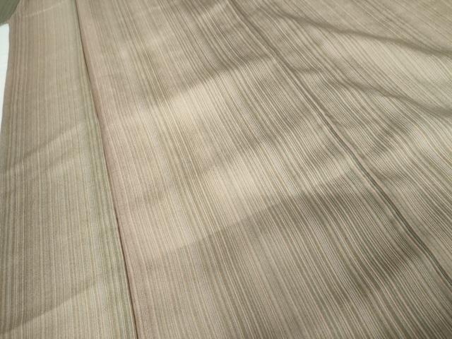 平和屋着物●上質な小紋　霞縞　正絹　逸品　AABG3634cs