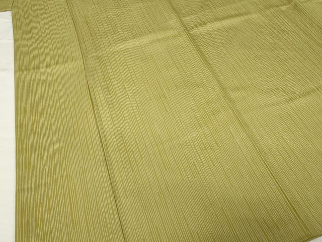 平和屋着物●洗える最高級着物　＜英＞はなぶさ謹製　小紋　縞　大野ちりめん　反端付き　AABG3646ck