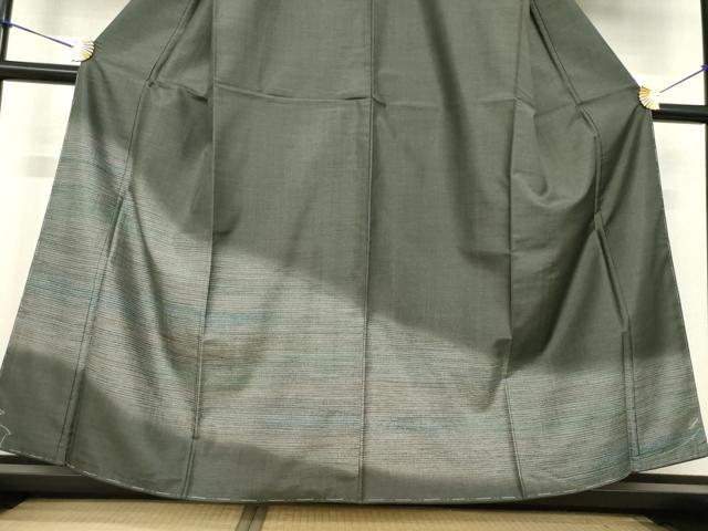 平和屋着物●本場大島紬　染大島　訪問着　霞文　暈し染め　正絹　逸品　未使用　AABG3653ck