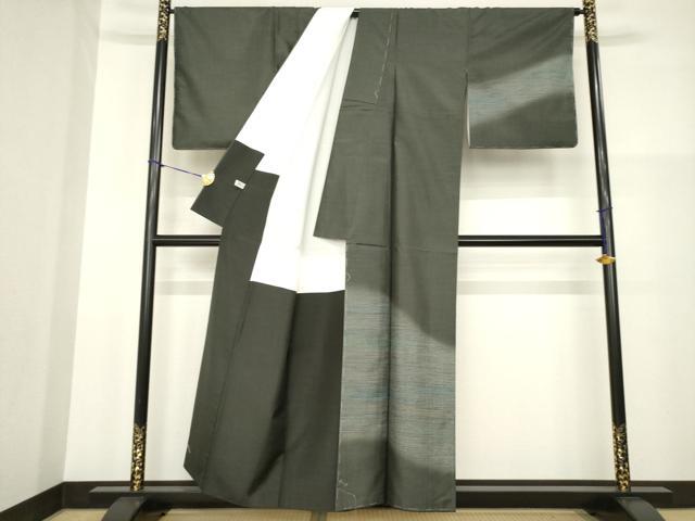 平和屋着物●本場大島紬　染大島　訪問着　霞文　暈し染め　正絹　逸品　未使用　AABG3653ck