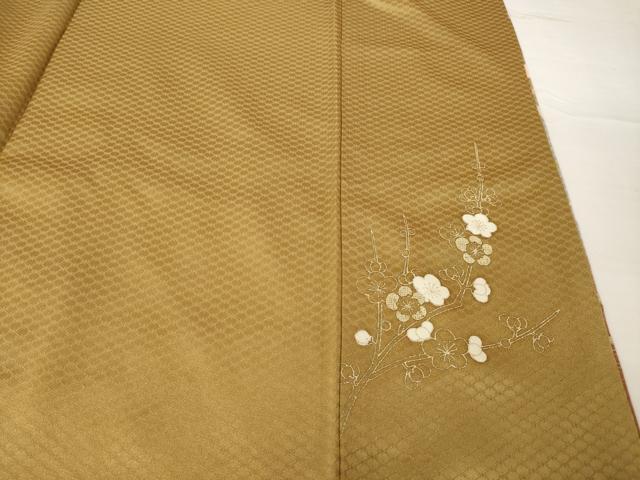 平和屋着物●訪問着　雪輪枝花文　暈し染め　金彩　正絹　逸品　AABG3655ck
