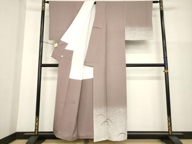 平和屋着物●訪問着　芝文　たたき染め　正絹　逸品　AABG3668ck