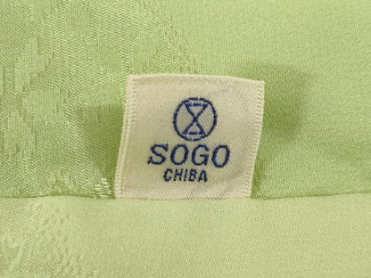 平和屋着物●振袖用長襦袢　無双仕立て　流水花地紋　暈し染め　半衿刺繍　そごう扱い　正絹　逸品　AABG3702ck