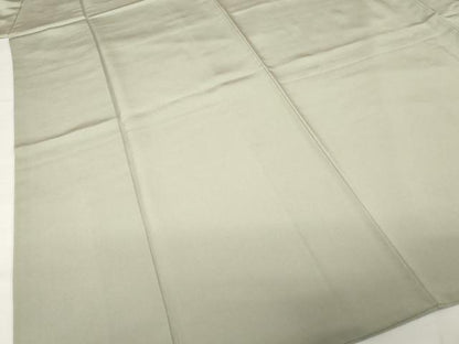 平和屋着物●加賀友禅の巨匠　初代　由水十久　色無地　灰汁色　正絹　逸品　AABG3709ck