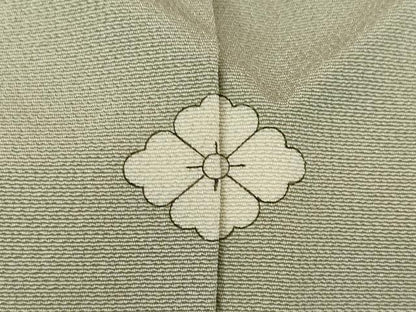 平和屋着物●加賀友禅の巨匠　初代　由水十久　色無地　灰汁色　正絹　逸品　AABG3709ck