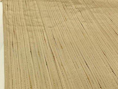 平和屋着物▽上質な小紋　単衣　縞　正絹　逸品　AABG3722jh