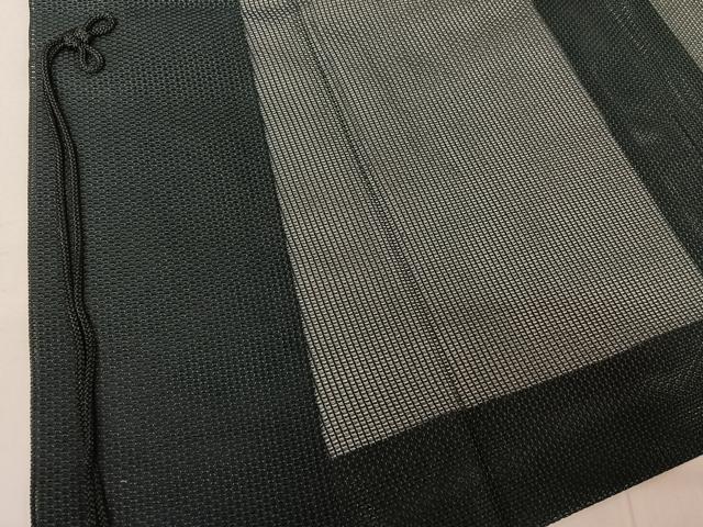 平和屋着物▽道中着　スリーシーズン　春夏秋　塵除け　暗黒色　正絹　逸品　AABG3723jh