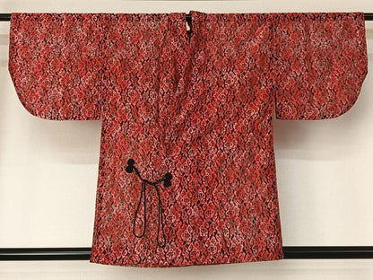 平和屋着物▽道中着 スリーシーズン 春夏秋 塵除け 草花文 AABG3724jh