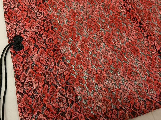 平和屋着物▽道中着 スリーシーズン 春夏秋 塵除け 草花文 AABG3724jh