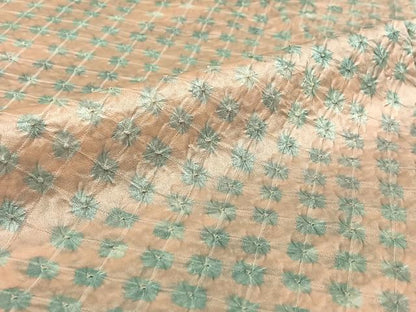 平和屋着物▽上質な小紋 単衣 総絞り 霞文 正絹 逸品 AABG3725jh