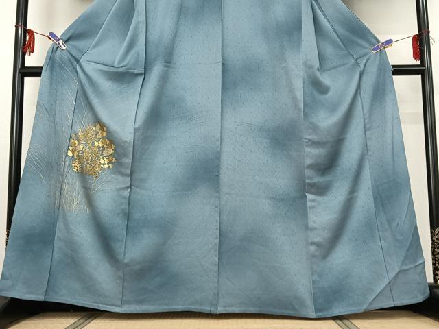 平和屋着物▽豪華色留袖 単衣 草花文 暈し染め 金彩 正絹 逸品 AABG3742jh