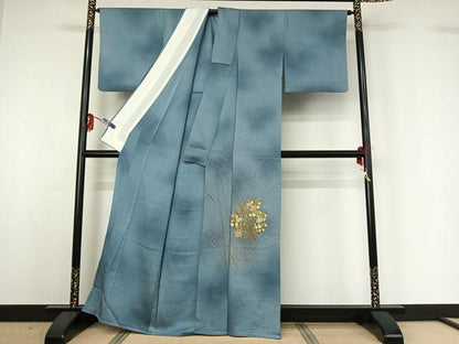 平和屋着物▽豪華色留袖 単衣 草花文 暈し染め 金彩 正絹 逸品 AABG3742jh