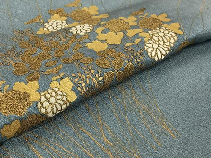平和屋着物▽豪華色留袖 単衣 草花文 暈し染め 金彩 正絹 逸品 AABG3742jh
