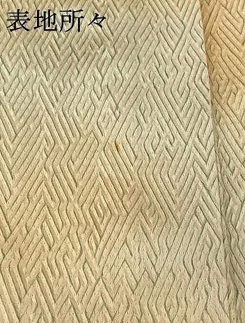 平和屋着物▽上質な小紋 単衣 総絞り 霞文 正絹 逸品 AABG3743jh