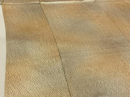 平和屋着物▽上質な小紋 単衣 総絞り 霞文 正絹 逸品 AABG3743jh