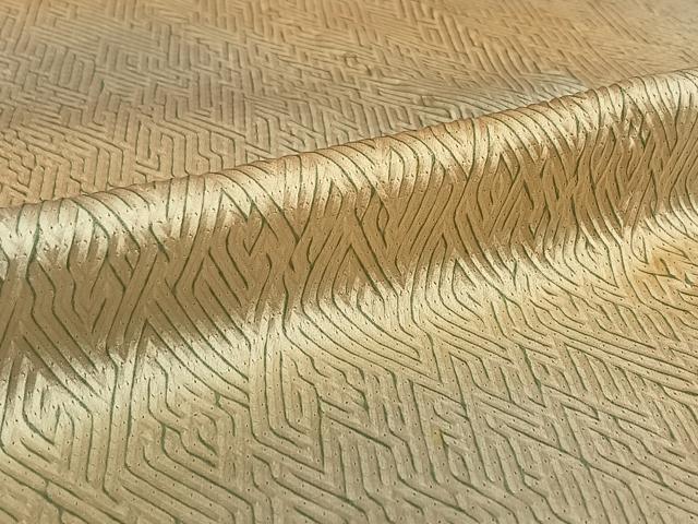 平和屋着物▽上質な小紋 単衣 総絞り 霞文 正絹 逸品 AABG3743jh