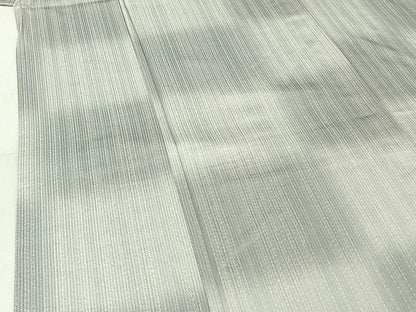 平和屋着物▽上質な小紋 単衣 縞 暈し染め 正絹 逸品 AABG3744jh