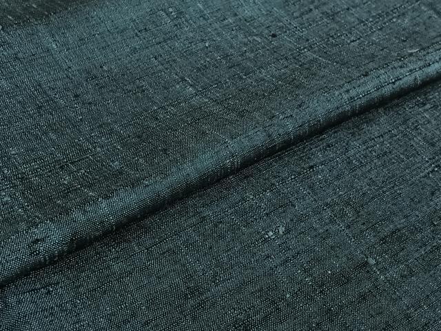平和屋着物▽上質な紬　単衣　霞文　正絹　逸品　AABG3745jh