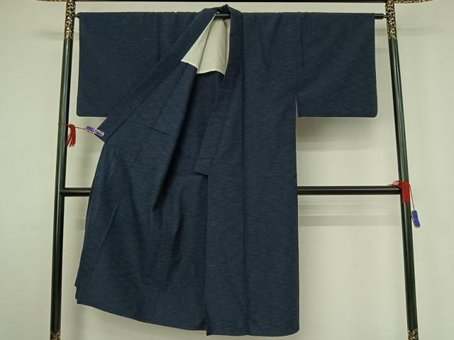 平和屋着物▽男性 紬 単衣 アンサンブル 霞文 ウール AABG3747jh