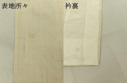 平和屋着物▽生紬 単衣 手描き 成り物 正絹 逸品 AABG3748jh