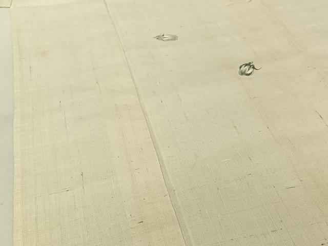 平和屋着物▽生紬 単衣 手描き 成り物 正絹 逸品 AABG3748jh