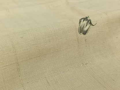 平和屋着物▽生紬 単衣 手描き 成り物 正絹 逸品 AABG3748jh
