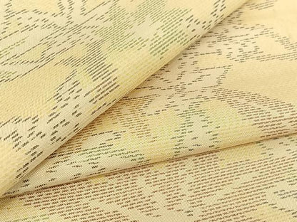 平和屋着物▽本場大島紬 単衣 枝葉文 正絹 逸品 AABG3751jh