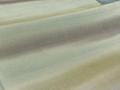 平和屋着物▽上質な紬 単衣 霞文 暈し染め 正絹 逸品 AABG3753jh