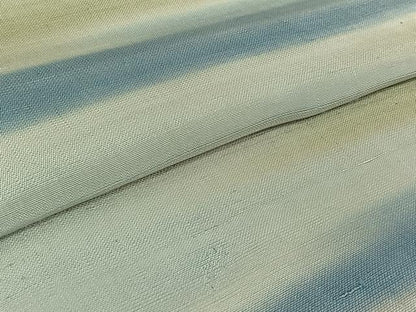 平和屋着物▽上質な紬 単衣 霞文 暈し染め 正絹 逸品 AABG3753jh