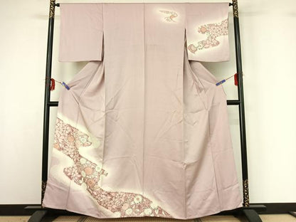 平和屋着物▽訪問着 単衣 辻が花 暈し染め 伊勢丹扱い 正絹 逸品 AABG3756jh