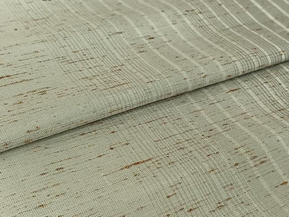 平和屋着物▽ぜんまい紬 単衣 縞 正絹 逸品 AABG3765jh
