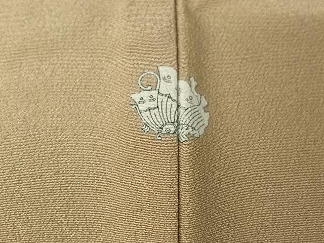 平和屋着物▽洗える最高級着物　＜英＞はなぶさ謹製　訪問着　単衣　雪芝文　鈴　金彩　洗える着物　AABG3766jh