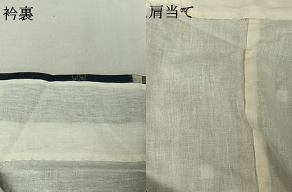 平和屋着物▽本場琉球絣　単衣　綿　逸品　AABJ3139ck