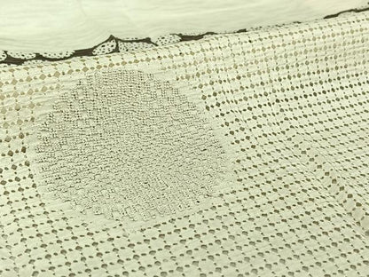 平和屋着物▽訪問着 単衣 中国三大刺繍 汕頭刺繍 スワトウ刺繍 相良刺繍 横段花丸文 金糸 正絹 逸品 AABG3777jh