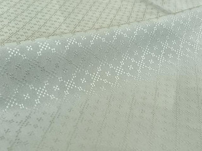 平和屋着物▽上質な小紋 単衣 花織 切嵌文 正絹 逸品 AABG3781jh