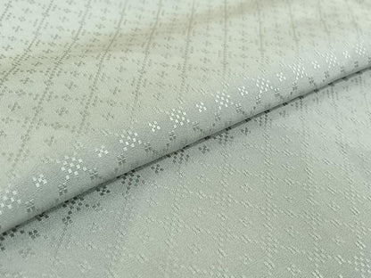 平和屋着物▽上質な小紋 単衣 花織 切嵌文 正絹 逸品 AABG3781jh