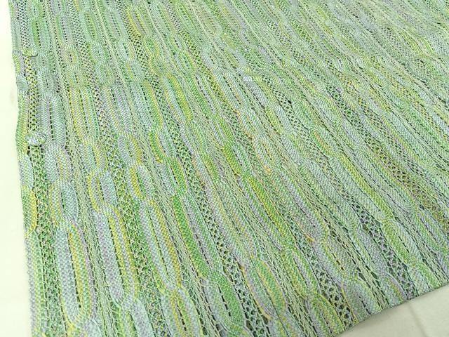 平和屋着物▽道行コート スリーシーズン 春夏秋 塵除け 組織 立涌文 正絹 逸品 AABG3794jh