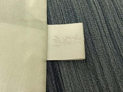 平和屋着物▽お召 単衣 横段文 正絹 逸品 AABG3799jh