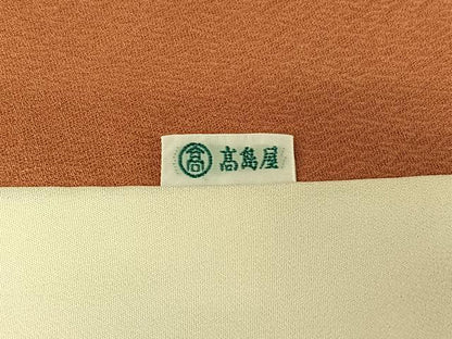平和屋着物▽創業460年・千總 訪問着 単衣 几帳花文 金彩 高島屋扱い 正絹 逸品 AABG3808jh